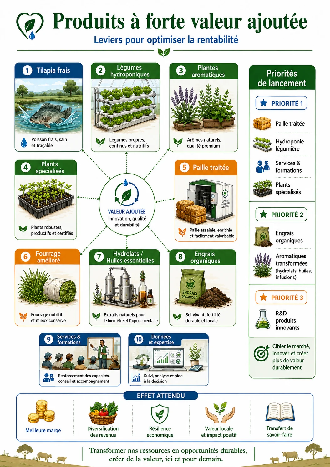 Produits à forte valeur ajoutée